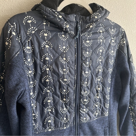Burton Blue Print and Knit Long Jacket Small - Picture 2 of 12